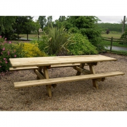 Grande table de pique nique en bois Grande table de pique nique en bois