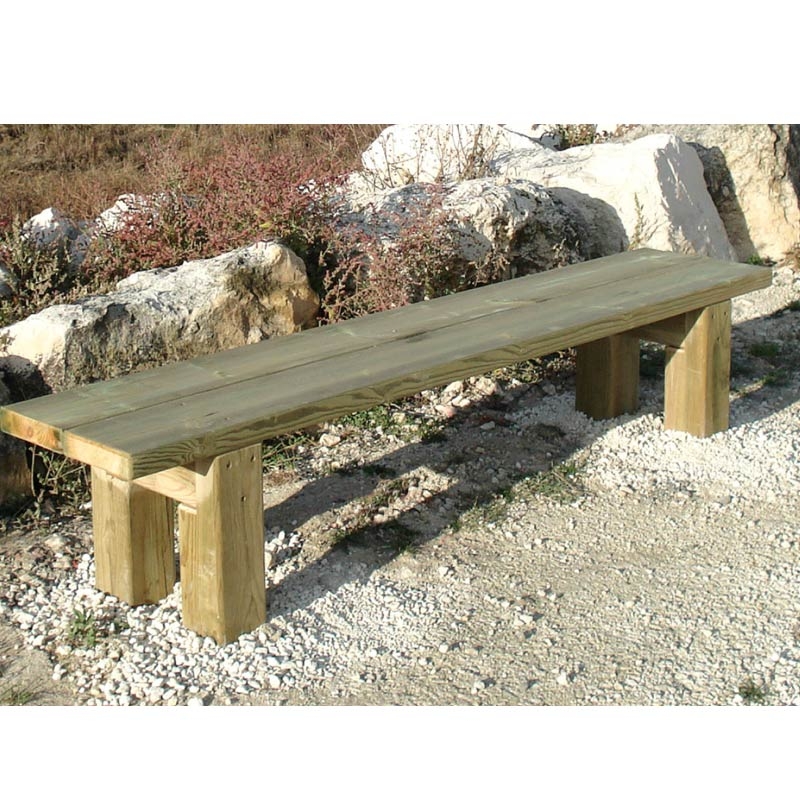 Banquette en bois de pin classe 4 Banquette en bois de pin classe 4