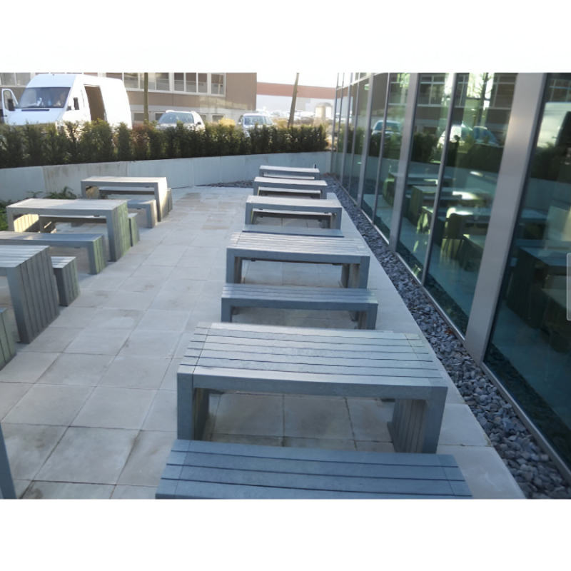 Banc De Jardin 3 Places URBNLIVING - Design Moderne Et Résistant Pour Terrasse, Balcon Ou Extérieur