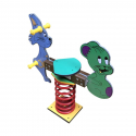 Jeu à bascule sur ressort