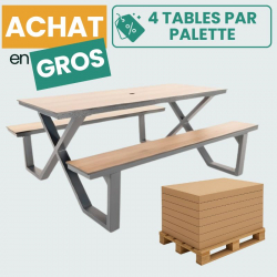 Table pique-nique en HPL -...