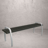 Banquette publique en acier