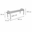 Banquette collectivité dimensions