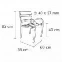 Fauteuil de ville dimensions