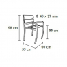 Fauteuil de ville dimensions