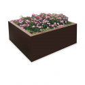 Jardinière urbaine en acier, carrée