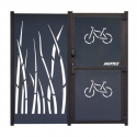 Abri sécurisé pour roues avec porte verrouillable