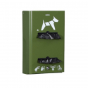 Distributeur de sacs canins, coloris vert olive