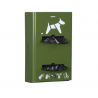 Distributeur de sacs canins, coloris vert olive