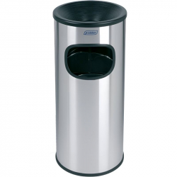 Cendrier poubelle extérieur en inox d'une capacité de 30 L Cendrier poubelle extérieur en inox d'une capacité de 30 L