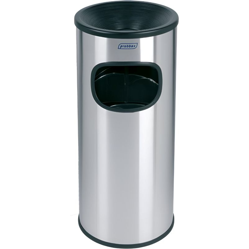 Cendrier poubelle extérieur en inox d'une capacité de 30 L Cendrier poubelle extérieur en inox d'une capacité de 30 L