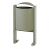 Poubelle pour collectivité 40 L gris ciment