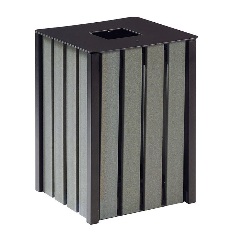 Poubelle publique en plastique recyclé Poubelle publique en plastique recyclé