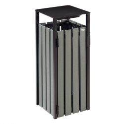 Poubelle urbaine en recyclé, 110 L