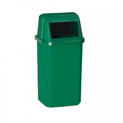 Poubelle murale extérieure en plastique vert