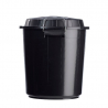 Poubelle pour collectivités, 50L, plastique noir