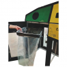 Poubelle de tri urbain 3 flux avec supports sacs amovibles