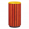 Poubelle pour collectivité bois et métal
