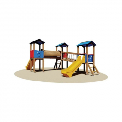 Structure de jeux extérieurs en bois pour enfants Structure de jeux extérieurs en bois pour enfants