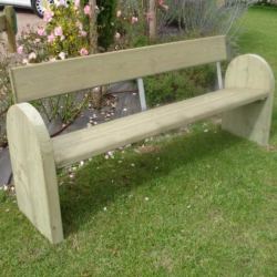 Banc jardin public en bois PEFC