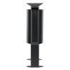 Profil de la poubelle acier anthracite de 40 L avec cendrier