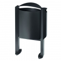 Poubelle de ville avec cendrier 40 L gris anthracite