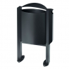 Poubelle de ville avec cendrier 40 L gris anthracite