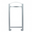 Poubelle Vigipirat de 60 L acier coloris gris métal Poubelle Vigipirat de 60 L acier coloris gris métal