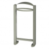 Poubelle urbaine Vigipirate en acier gris ciment Poubelle urbaine Vigipirate en acier gris ciment