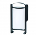 Corbeille avec cendrier, Vigipirate, acier anthracite Corbeille avec cendrier, Vigipirate, acier anthracite