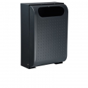 Poubelle murale en acier anthracite, contenance 30 L
