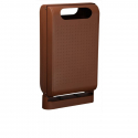 Poubelle de ville sur pied de 60 L acier aspect Corten