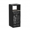 Poubelle publique avec cendrier en acier, de 110L Poubelle publique avec cendrier en acier, de 110L