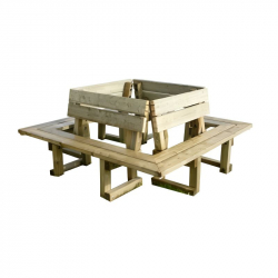 Banc circulaire en bois pour l'entourage des arbres Banc circulaire en bois pour l'entourage des arbres