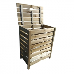 Composteur en bois avec trappe pour collectivités Composteur en bois avec trappe pour collectivités