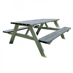 Table avec bancs en bois pour aire de repos collectivités Table avec bancs en bois pour aire de repos collectivités