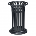Poubelle pour collectivité en acier anthracite