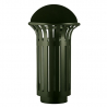 Poubelle publique métallique vert olive