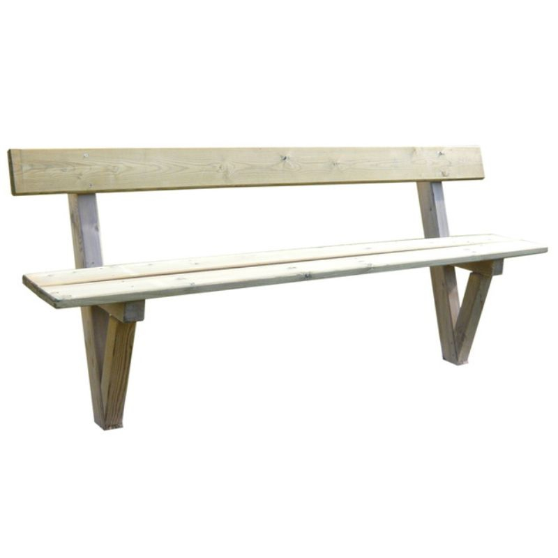 Banc public en bois
