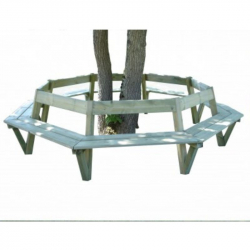 Banc en bois pour l'entourage d'arbre