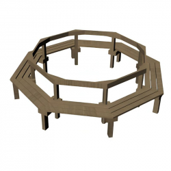 Banc entourage d'arbre pour les enfants