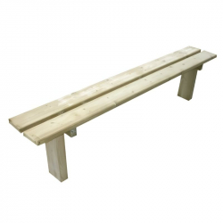 Banquette en bois pour les collectivités