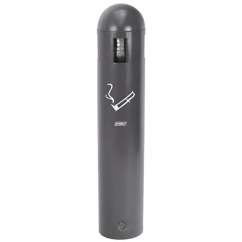 Cendrier mural extérieur en acier anthracite