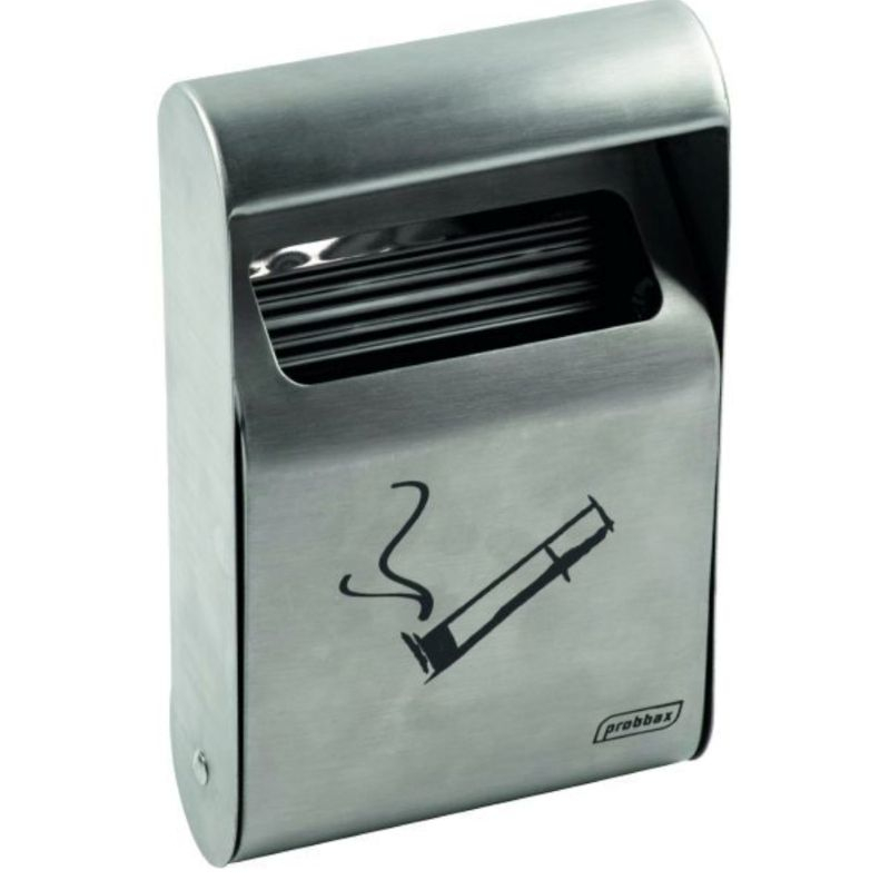 Cendrier mural en inox brossé de 1,5 litre