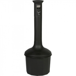 Cendrier extérieur sur pied en plastique noir