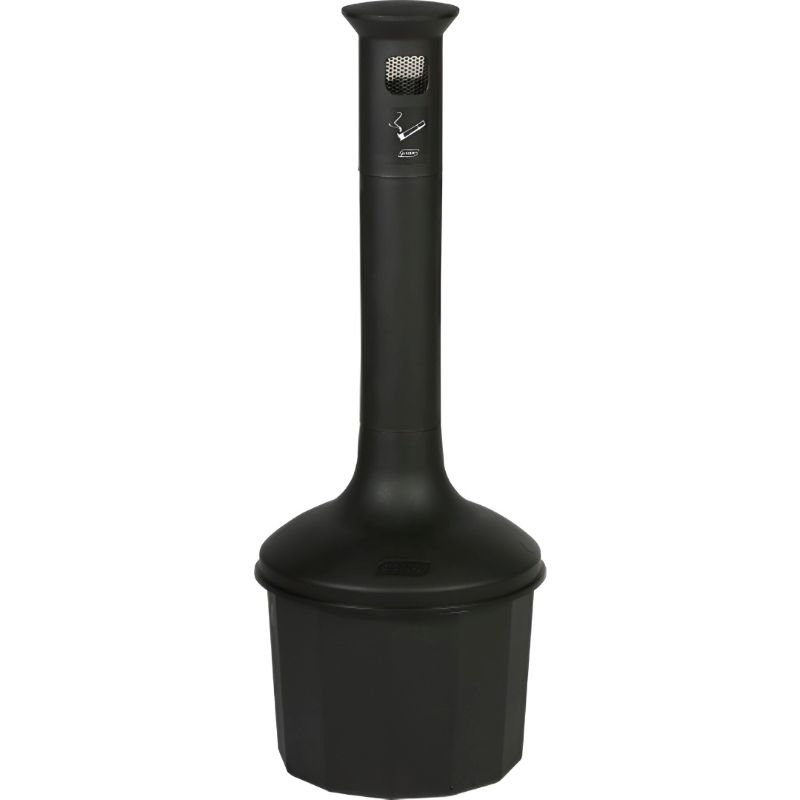 Cendrier extérieur sur pied en plastique noir