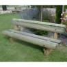 Banc de jardin en bois dans un jardin public