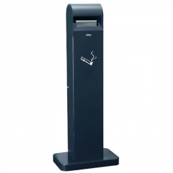 Cendrier extérieur sur pied en acier galvanisé anthracite