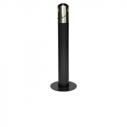 Cendrier sur pied en acier époxy et inox