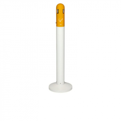 Cendrier sur pied tubulaire avec dôme